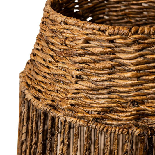 Jeron Natuurlijke Zeegraslantaarn Rond L 80x50x50 cm