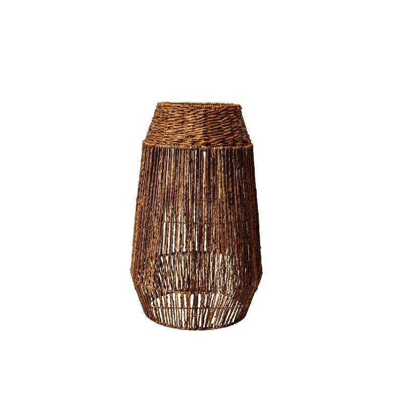 Jeron Natuurlijke Zeegraslantaarn Rond L 80x50x50 cm