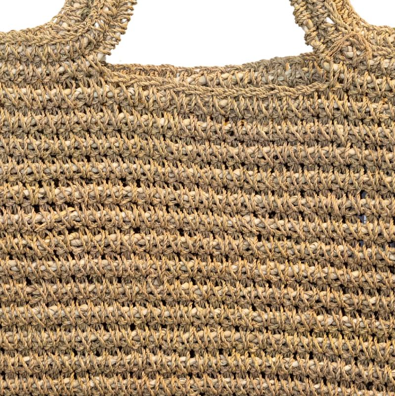 Carlise Natuurlijke Raffia Tas Rechthoek Hoog Set van 6 65x45x2 cm