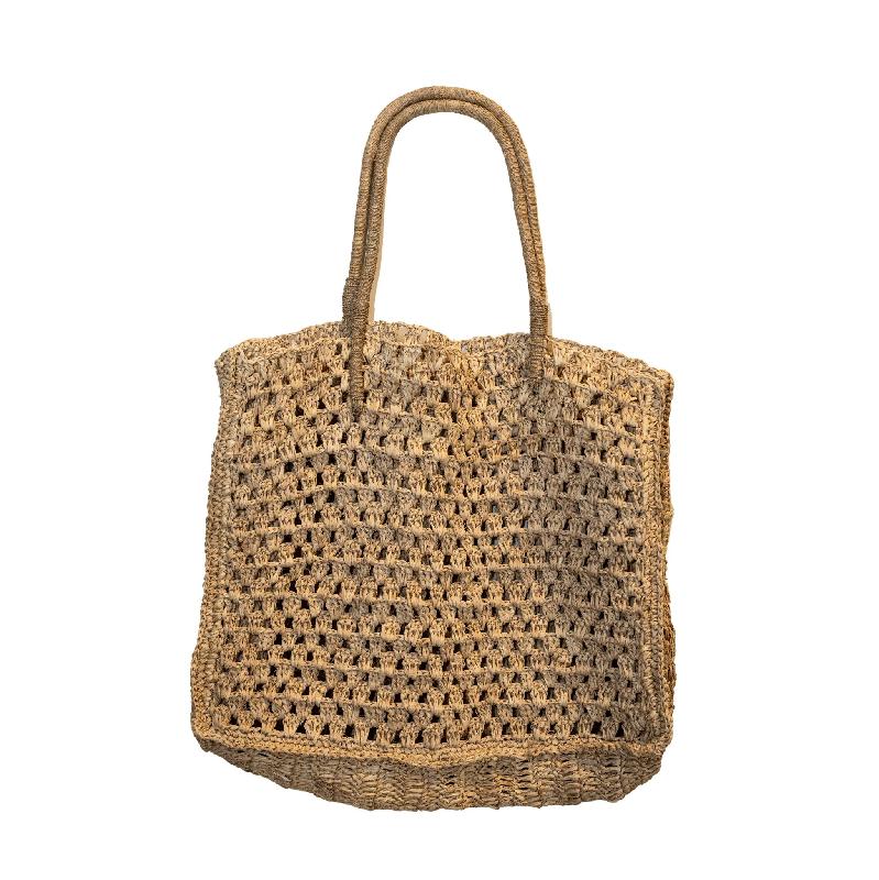 Carlise Natuurlijke Raffia Tas Rechthoek Set van 6 Stuks 39x53x15 cm