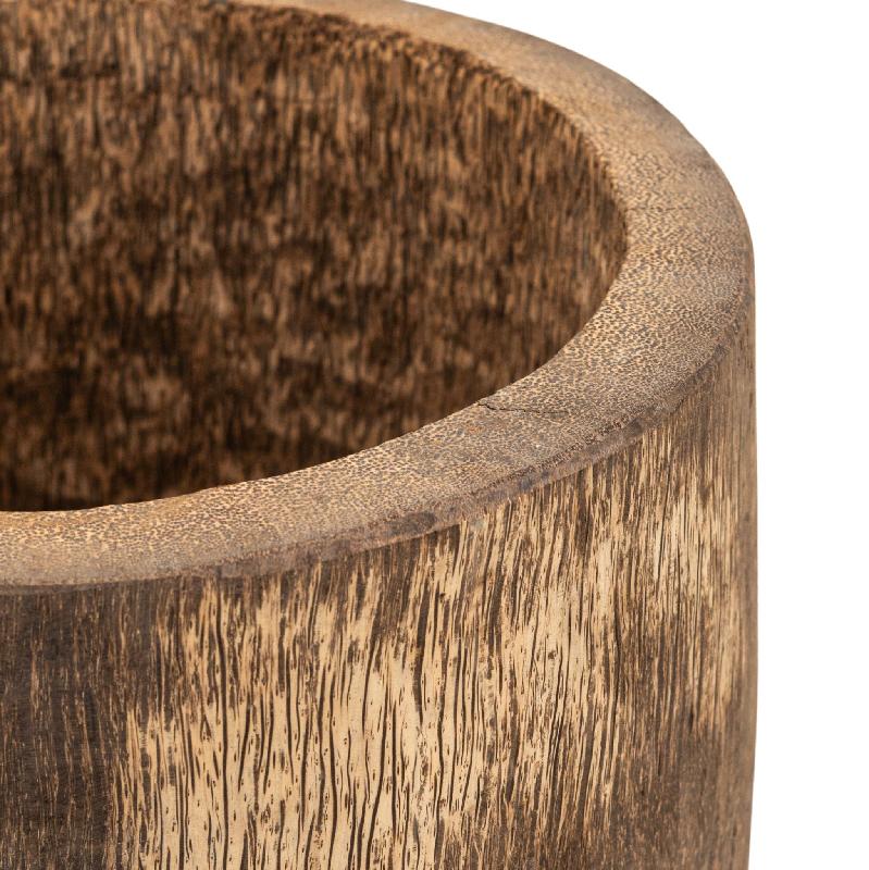 Jamez Natuurlijke Palmhout Pot Rond XS 60x50x50 cm