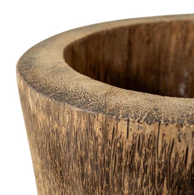 Jamez Natuurlijke Palmhout Pot Rond S 80x50x50 cm