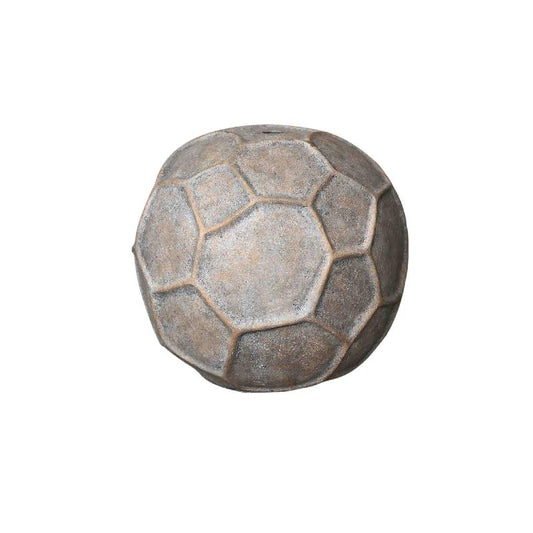 Julis Beige Cement Vaas Rond Cirkeldesign S 22x25x25 cm