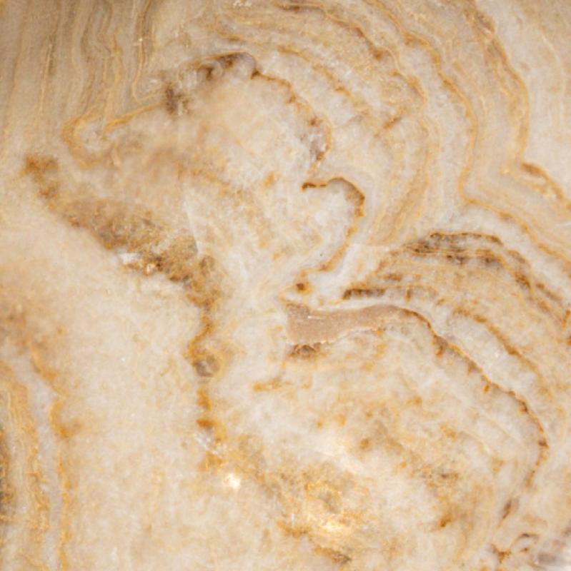 Draya Onyx White Organische Ronde Schaal Groot 6x30x30 cm