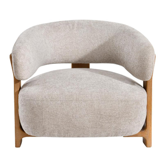 Mire Cream Fauteuil Legacy Dove Rubber Wood 72.5x88x85 cm