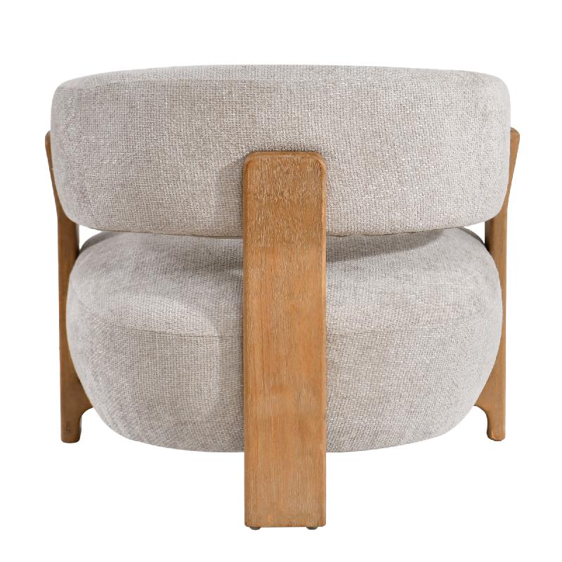 Mire Cream Fauteuil Legacy Dove Rubber Wood 72.5x88x85 cm