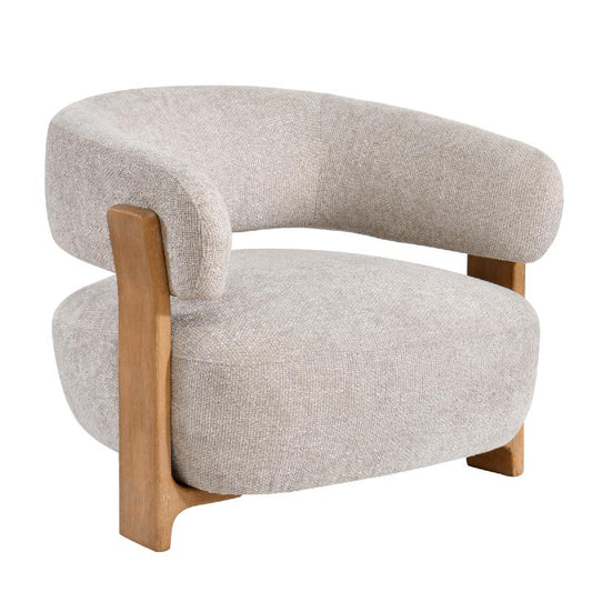Mire Cream Fauteuil Legacy Dove Rubber Wood 72.5x88x85 cm