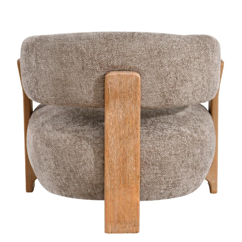 Mire Taupe Fauteuil Legacy Mink Rubber Wood 72.5x88x85 cm