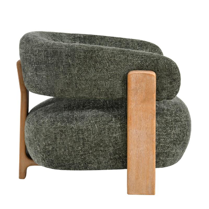Mire Groen Fauteuil Legacy 10 Olijf Rubberhout 72.5x88x85 cm