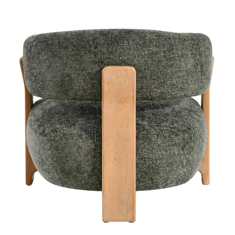 Mire Groen Fauteuil Legacy 10 Olijf Rubberhout 72.5x88x85 cm