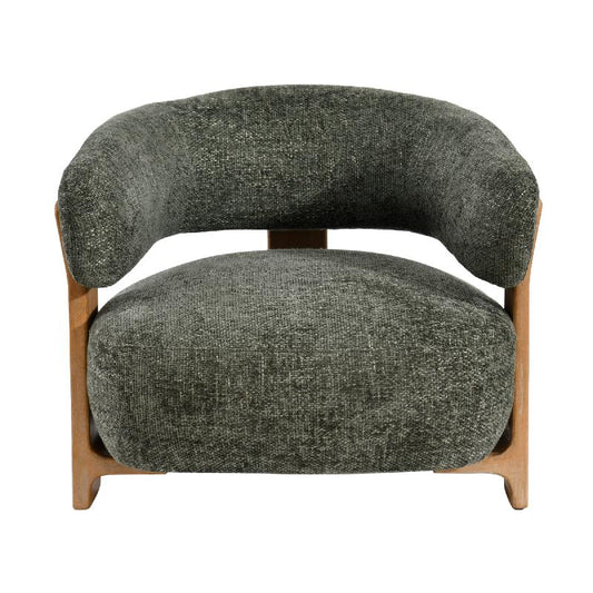 Mire Groen Fauteuil Legacy 10 Olijf Rubberhout 72.5x88x85 cm