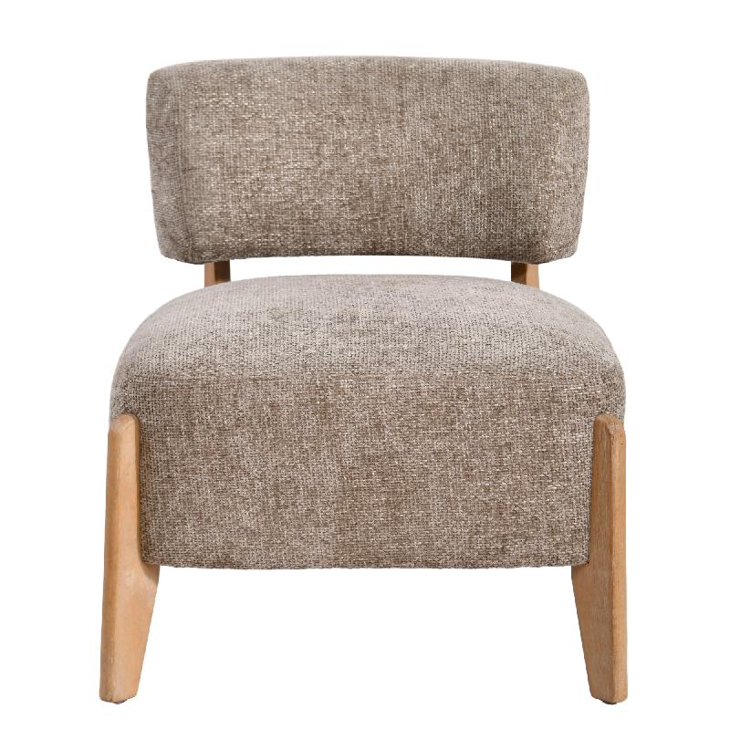 Vale Taupe Fauteuil Legacy 3 Mink Rubberhout 75x73x66.5 cm