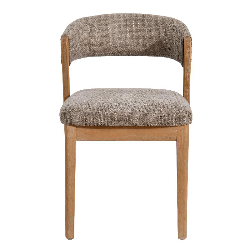 Kael Cream Fauteuil Legacy 15 Dove Rubberhout Set van 2 Stuks 80x58x51.5 cm