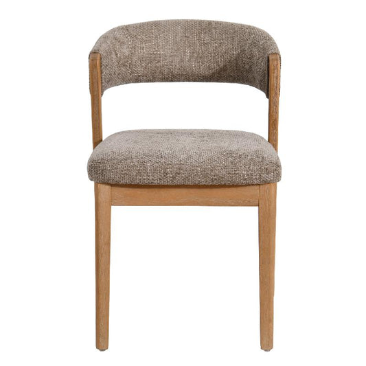Kael Cream Fauteuil Legacy 15 Dove Rubberhout Set van 2 Stuks 80x58x51.5 cm