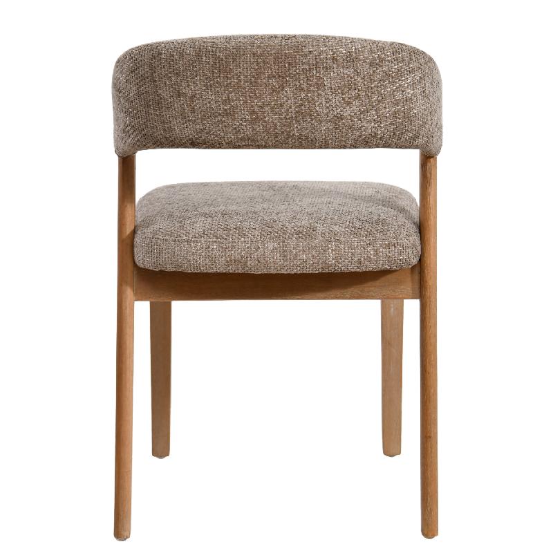 Kael Cream Fauteuil Legacy 15 Dove Rubberhout Set van 2 Stuks 80x58x51.5 cm