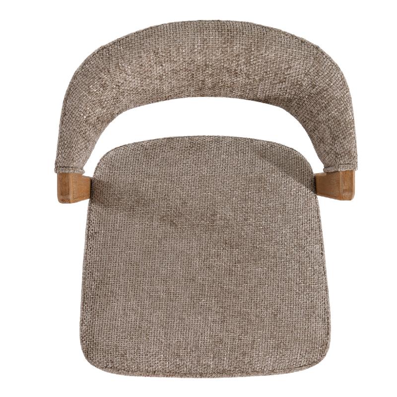 Kael Cream Fauteuil Legacy 15 Dove Rubberhout Set van 2 Stuks 80x58x51.5 cm