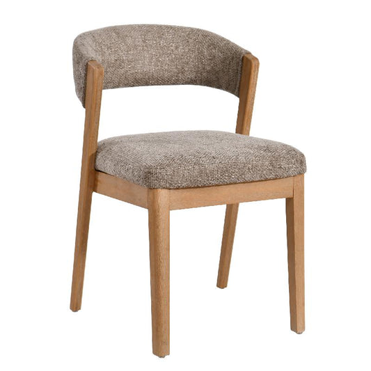 Kael Cream Fauteuil Legacy 15 Dove Rubberhout Set van 2 Stuks 80x58x51.5 cm