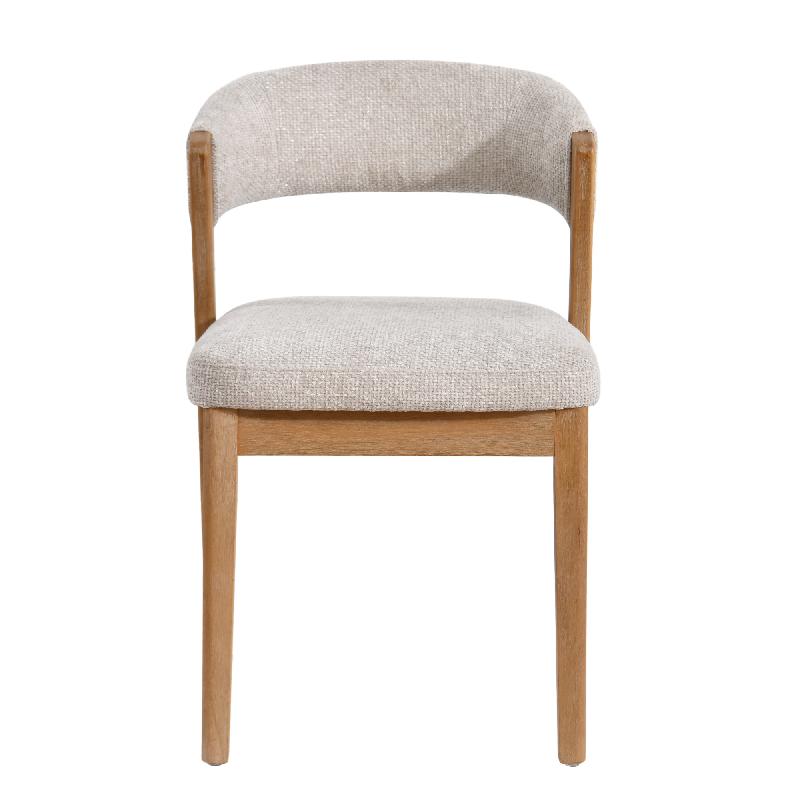 Kael Taupe Fauteuil Legacy 3 Mink Rubber Wood Set van 2 80x58x51.5 cm