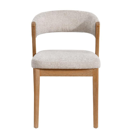Kael Taupe Fauteuil Legacy 3 Mink Rubber Wood Set van 2 80x58x51.5 cm
