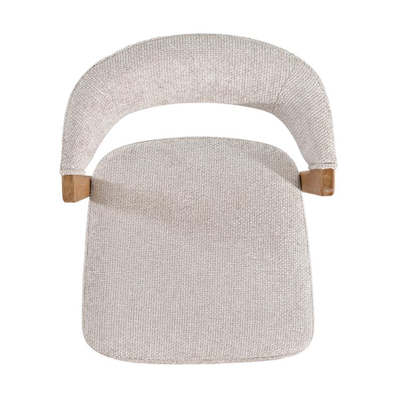 Kael Taupe Fauteuil Legacy 3 Mink Rubber Wood Set van 2 80x58x51.5 cm