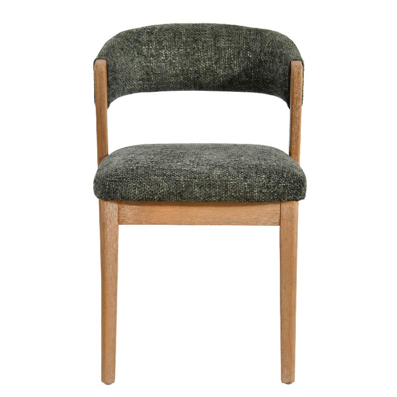 Kael Groene Fauteuil Legacy 10 Set van 2 Stuks Olijfkleurig Rubberwood 80x58x51.5 cm