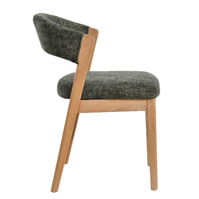 Kael Groene Fauteuil Legacy 10 Set van 2 Stuks Olijfkleurig Rubberwood 80x58x51.5 cm