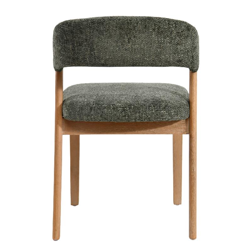 Kael Groene Fauteuil Legacy 10 Set van 2 Stuks Olijfkleurig Rubberwood 80x58x51.5 cm
