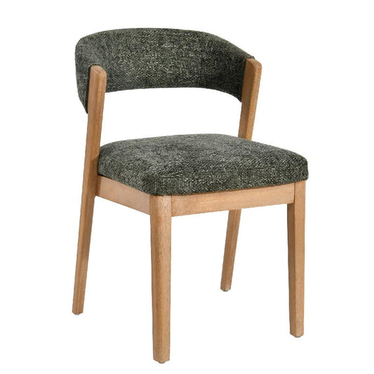 Kael Groene Fauteuil Legacy 10 Set van 2 Stuks Olijfkleurig Rubberwood 80x58x51.5 cm