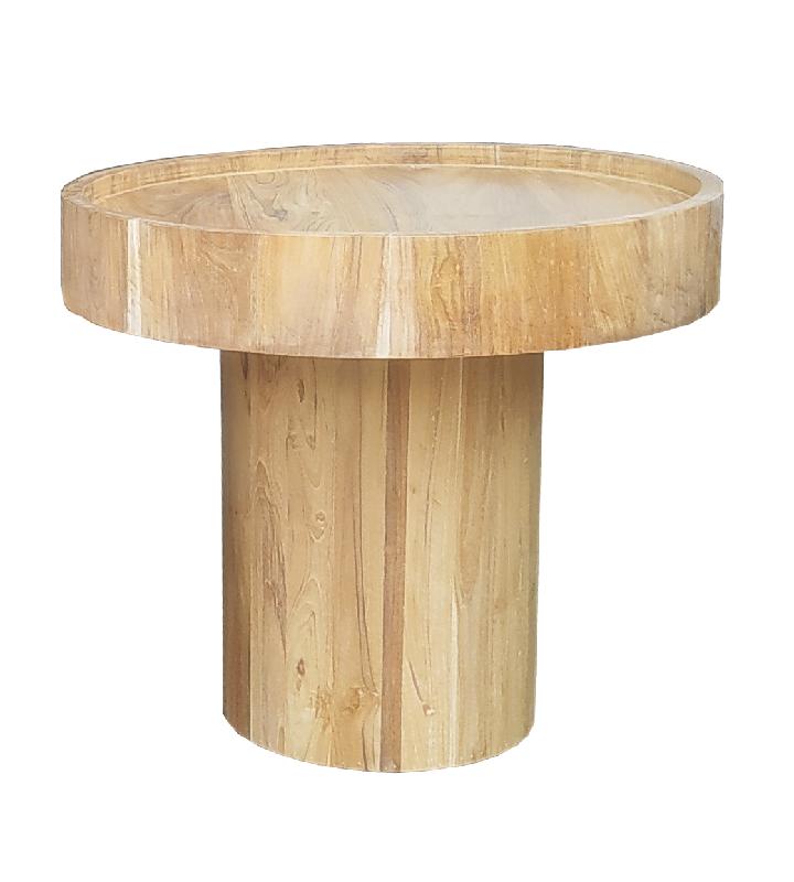 Tiera Natuurlijke Salontafel Hoog 53x60x60 cm