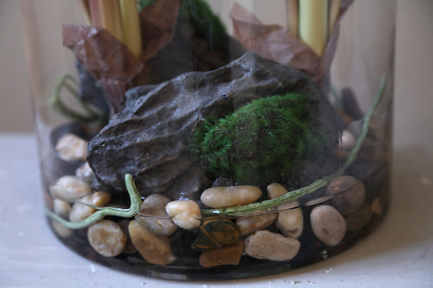 Leaves Plant Groene Philodendron In Glazen Vaas 80x40x50 cm