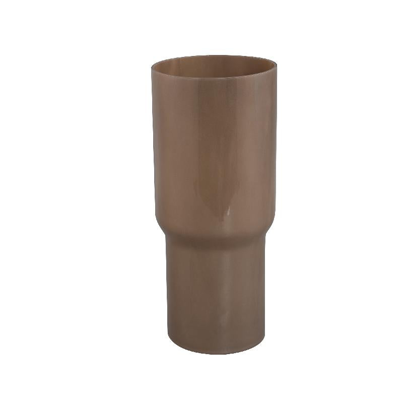 Ranzel Taupe Ronde Glazen Vaas Set van 4 Stuks 35x15x15 cm