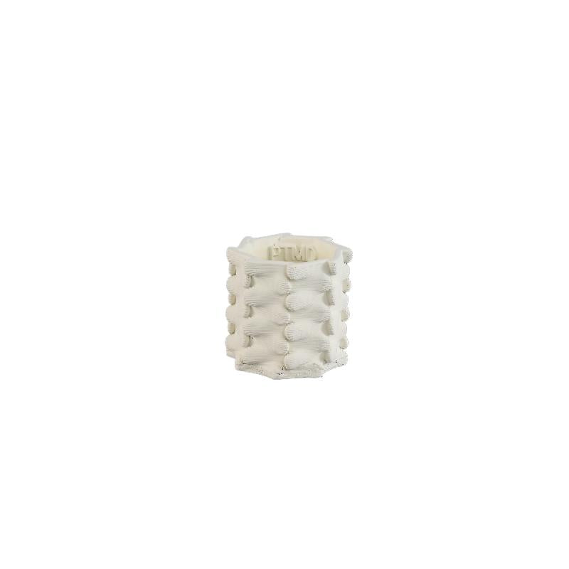 Norma Witte Cement Ronde Pot 3D Extensions XS Set van 12 8x9x9 cm