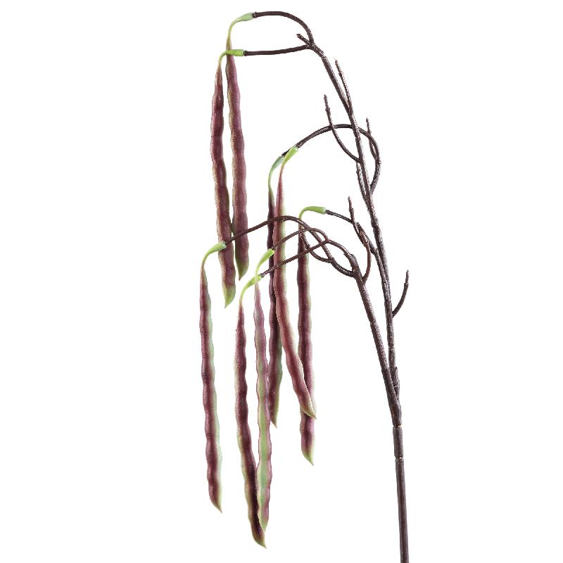 Twig Plant Rood Hangende Acacia Boon Spray - Set van 12 17x60x17 cm