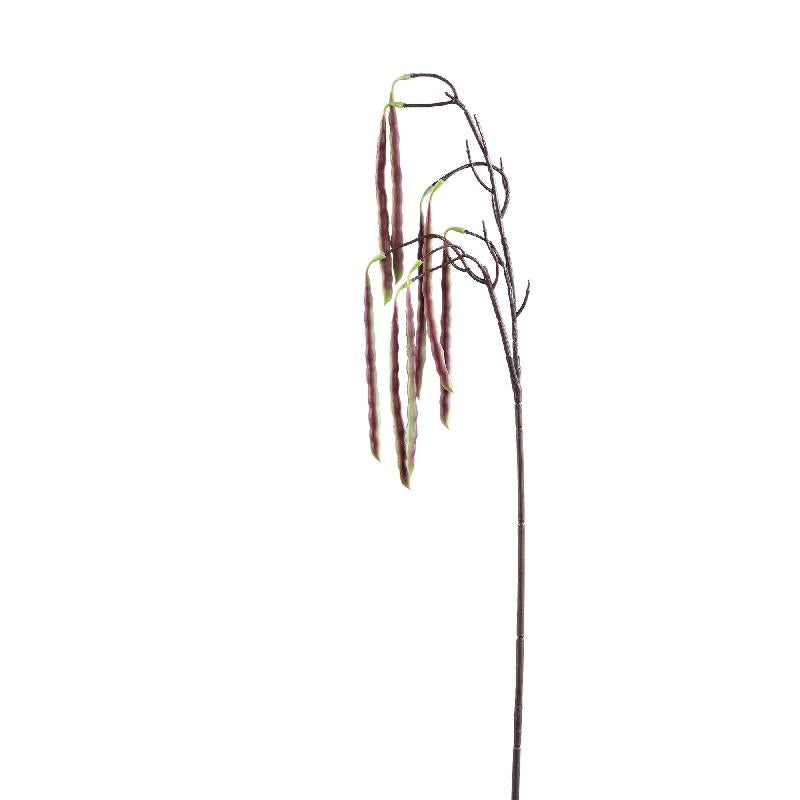 Twig Plant Rood Hangende Acacia Boon Spray - Set van 12 17x60x17 cm
