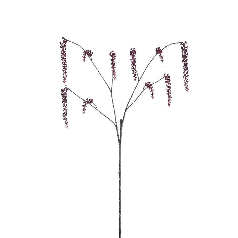 Twig Plant Paarse Hangende Pokeweed Spray - Set van 12 12x94x50 cm