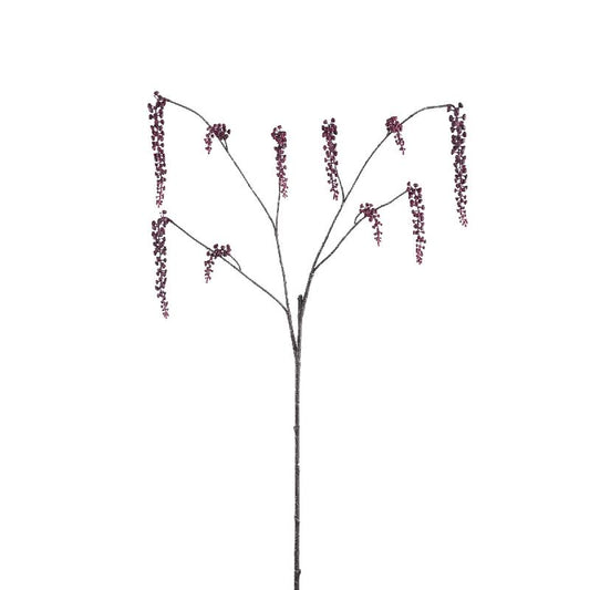Twig Plant Paarse Hangende Pokeweed Spray - Set van 12 12x94x50 cm