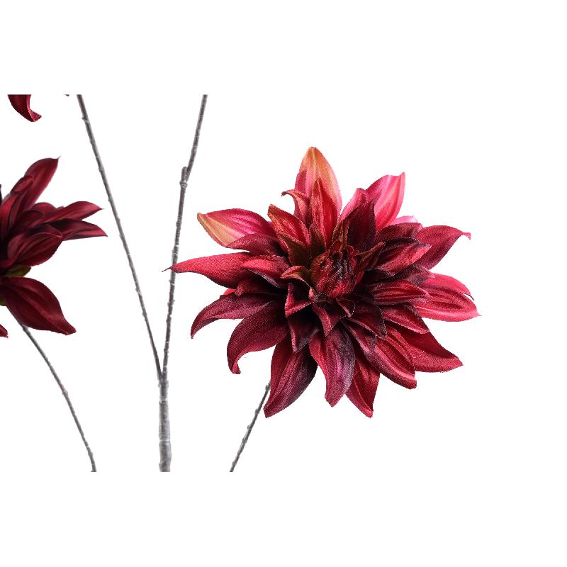 Dahlia Flower Bourgondische Bloem Set van 12 Stuks 34x111x34 cm