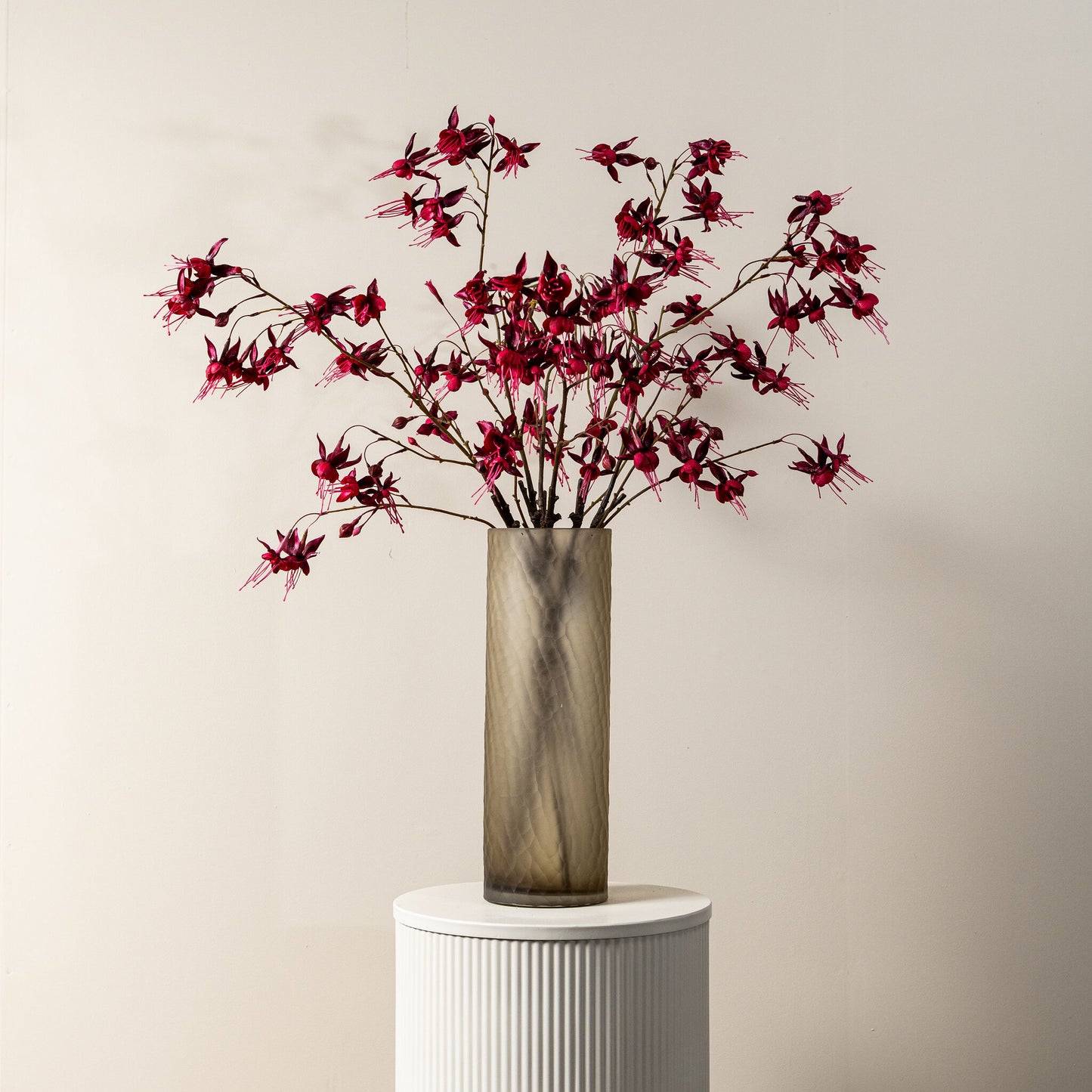Garden Flower Felroze Bloemenspray - Set van 12 97x35x35 cm