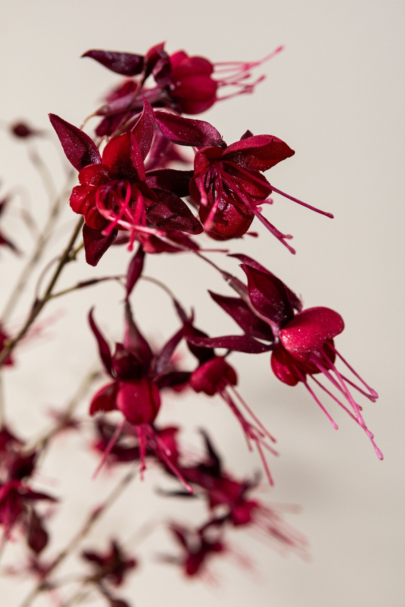 Garden Flower Felroze Bloemenspray - Set van 12 97x35x35 cm
