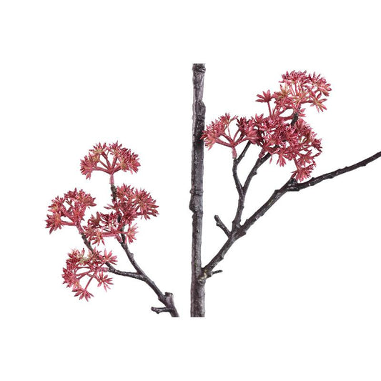 Twig Plant Roze Kornoelje Spray Set van 6 Stuks 110x45x8 cm