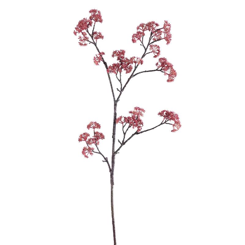 Twig Plant Roze Kornoelje Spray Set van 6 Stuks 110x45x8 cm