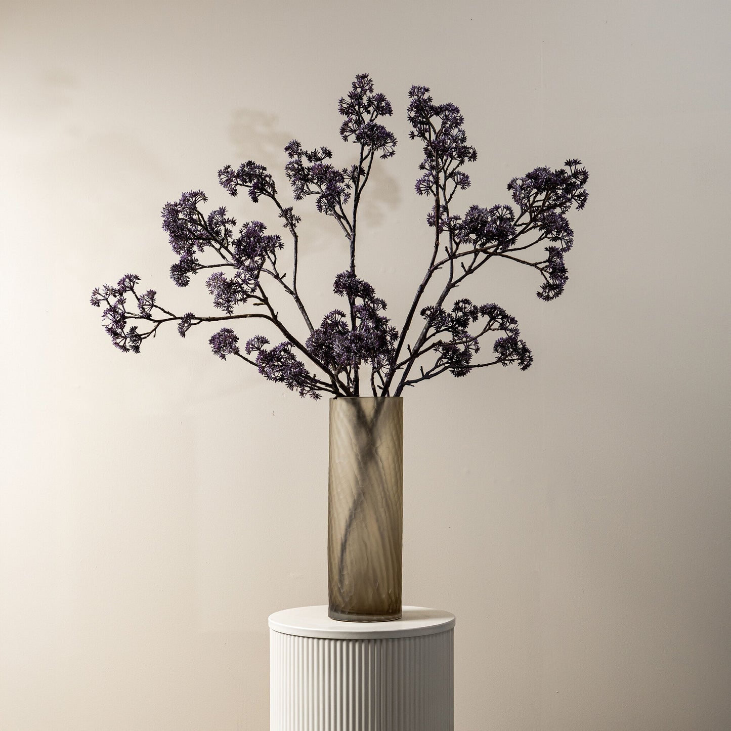 Twig Plant Donkerpaarse Kornoelje Spray - Set van 6 110x45x8 cm