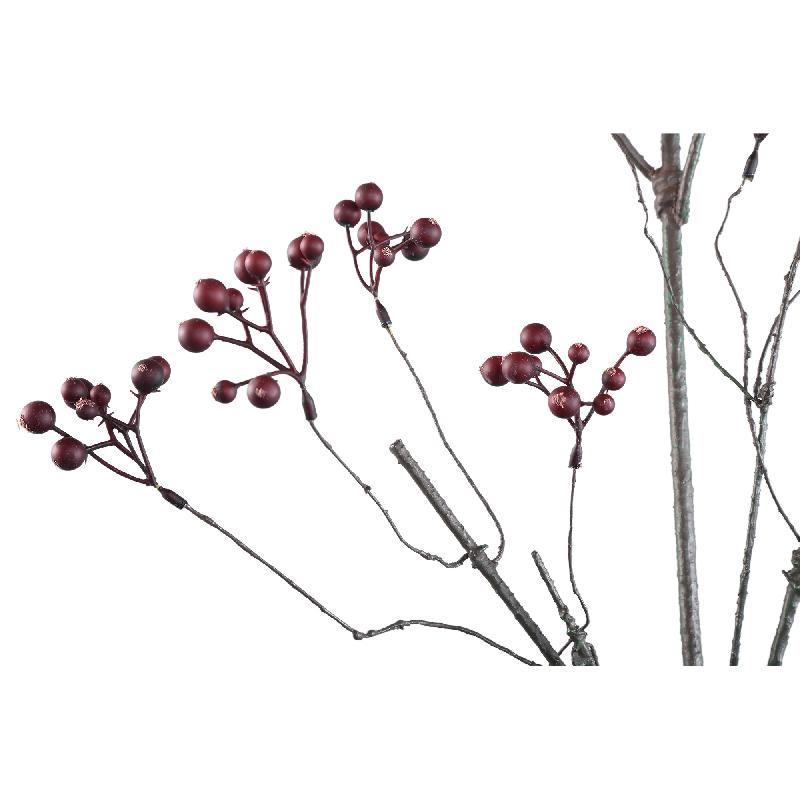Berry Plant Donkerbruin Smilax China Spray - Set van 6 110x55x15 cm