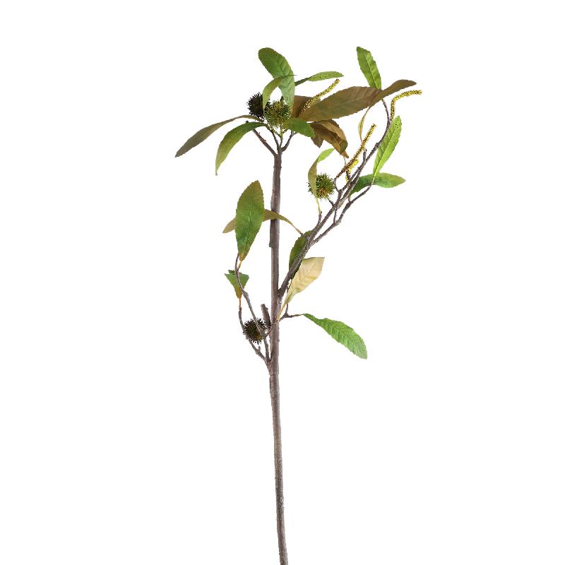 Leaves Plant Lichtbruin Kastanjebladeren Spray Set van 6 Stuks 120x40x12 cm