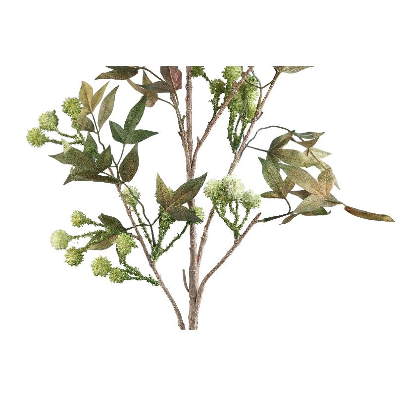 Leaves Plant Mos Groene Bladeren Spray Met Bessen - Set Van 6 Stuks 124x22x11 cm