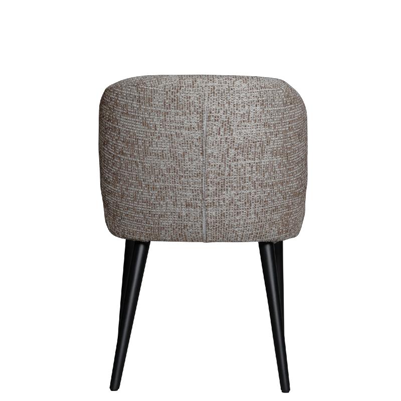 Fiori Beige Eetstoel Met Zwarte Poten 80x57x56 cm