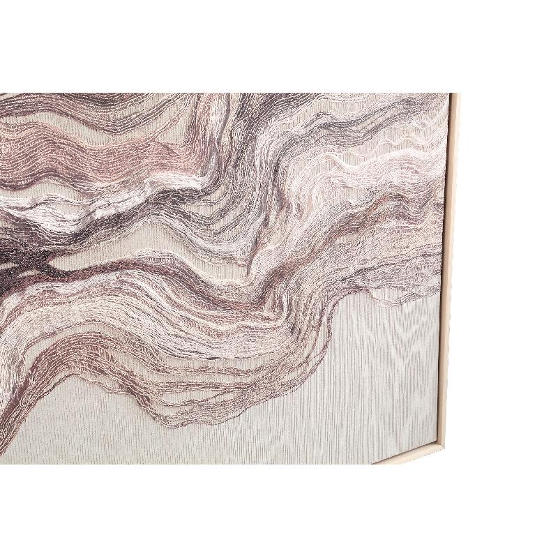 Kirti Zand Ingelijst Rechthoekig Canvas Wandpaneel Textiel 122x82x5 cm