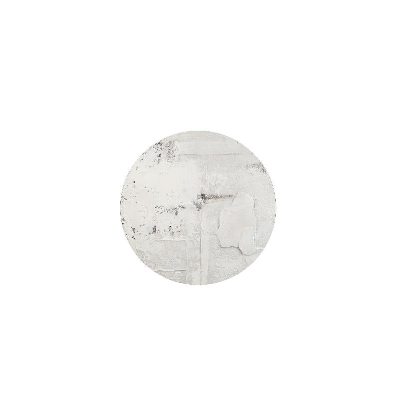Darvel Crème Linnen Handgeschilderd Wandpaneel Ruw S 60x60x3.5 cm