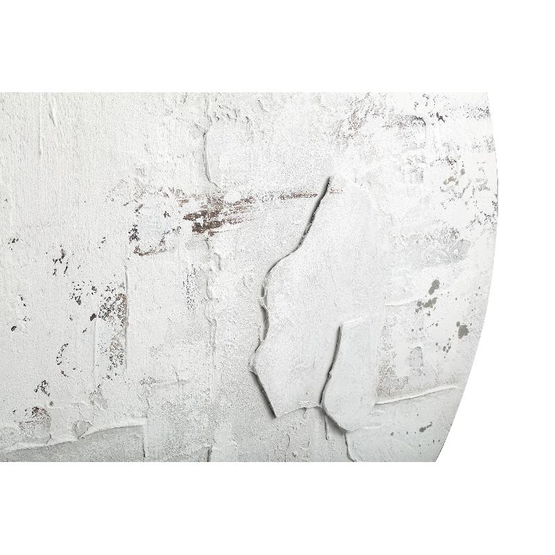 Darvel Crème Canvas Handgeschilderd Wandpaneel Ruw M 90x90x3.5 cm