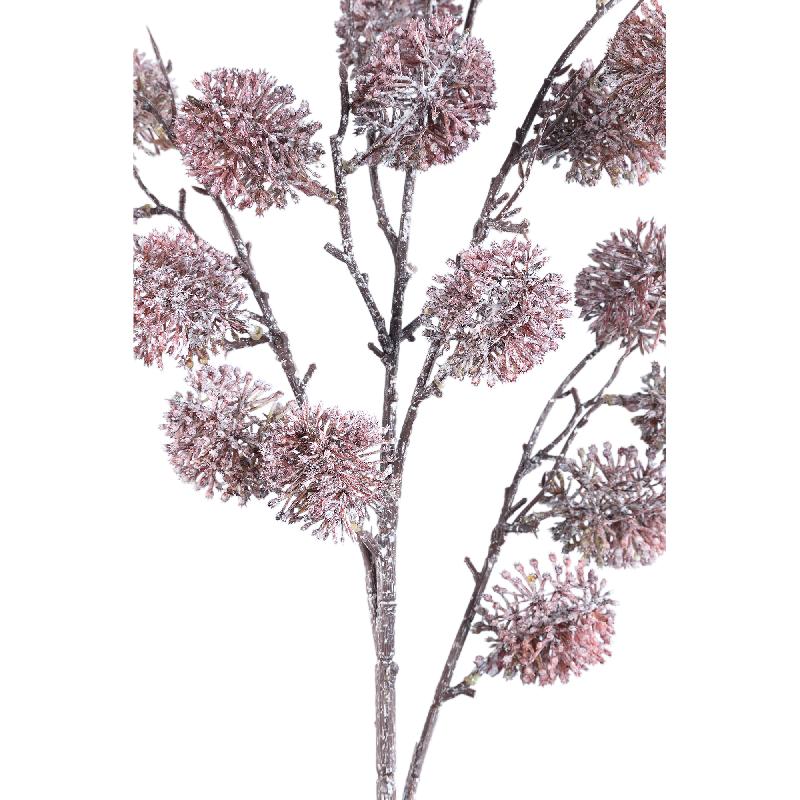 Twig Plant Roze Pom Pom Spray - Set van 12 91x50x32 cm